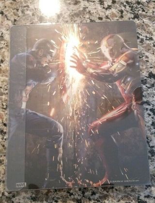 Captain America Civil War Steelbook 3D 2D Blu - ray Best Buy RARE MCU Iron Man 2