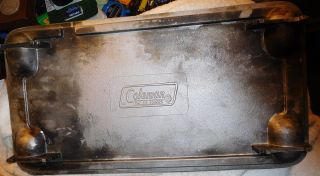 Vintage Rare Coleman 330204 Aluminum Cooking Griddle,  Camping,  Hunting,  Drip Tray