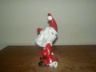 Vintage 1950s RARE Kreiss Christmas Psycho Ceramic Drunk Santa Figure 2