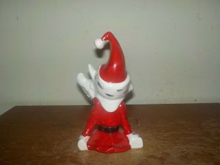 Vintage 1950s RARE Kreiss Christmas Psycho Ceramic Drunk Santa Figure 3