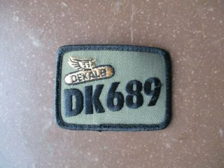 Vintage Dekalb Seed Corn " Dk689 " Hat Patch Camo Rare