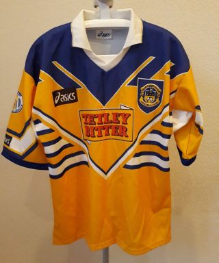 1995 1996 Leeds Rhinos Rugby League Shirt L Large Asics Rare Vintage Retro