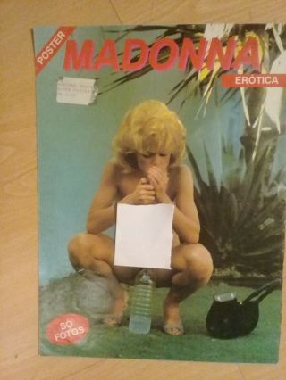 Madonna Vintage Brazil Poster " ErÓtica " Photos Sexy Explicit Rare 60x15cm Pop