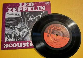 Led Zeppelin - Acoustically - Rare Australian 7 " 45 Ep - Stairway To Heaven