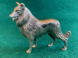 Collectible Miniature Spanish Sterling Silver 925 Dog Figurine