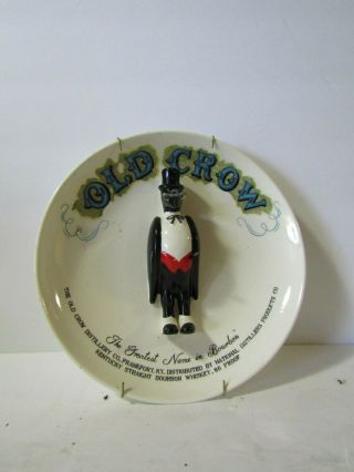 Old Crow Rare Advertising Figural Plate