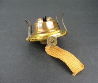 Antique P&a Mfg Co Eagle Brass Flip Top Kerosene Oil Lamp Burner Ex