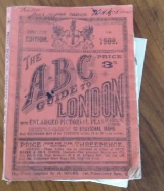 The Abc Guide To London 1909 Complete Edition - Rare Collectible -