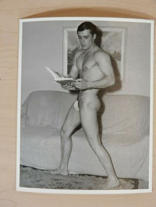 Physique,  Male Nude,  Posing Strap Era,  Western Photography Guild,  At Home Pose