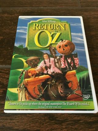 Rare Return To Oz Disney Dvd Movie Wizard Of Oz Sequel Starring Fairuza Balk