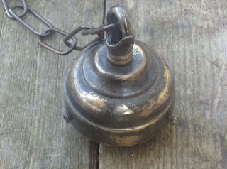 Vintage Old Brass Metal Chandelier Ceiling Hook French 1900 Absolutely Gorgeous