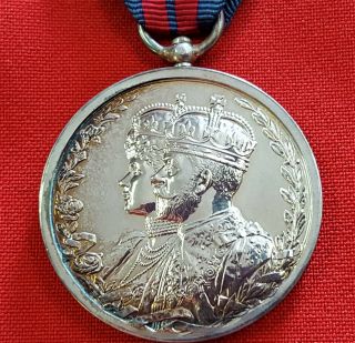 Near Rare Pre Ww1 British Delhi Durbar Medal 1911 King George V
