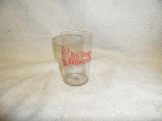 A Rare Pre - Prohibition 4 " Beer Sampling Glass - - Du Bois Budwieser
