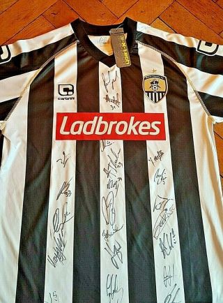 Extremely Rare Notts County Signed 16/17 Home Shirt Large With Tags
