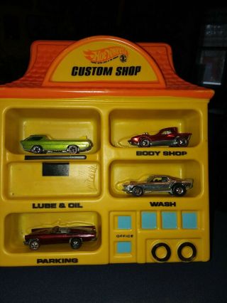 Vintage 1968 Mattel Hot Wheels Custom Shop Yellow And Orange Very Rare &cars