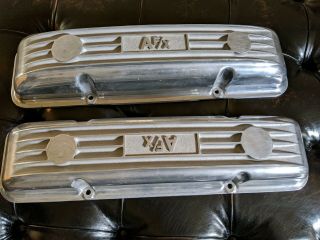 Rare Vintage Afx Sbc Small Block Chevy Valve Covers Gasser Hotrod Dragster