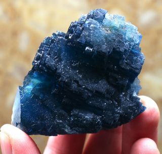 132g Rare Transparent Blue Cube Fluorite Crystal Mineral Specimen/china