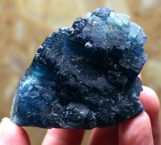 132g Rare Transparent Blue Cube Fluorite Crystal Mineral Specimen/China 3