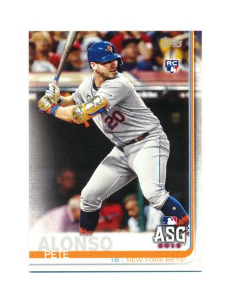 2019 Topps Update Mini Us47 Pete Alonso Rc All - Star Game Ny Mets Rare Sp/291