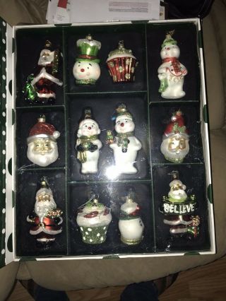 Rare Find Cozy Christmas Glass Ornaments