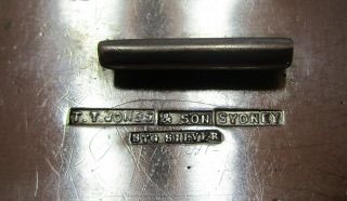 Antique Australian Sterling silver buckle,  T T Jones,  Sydney,  37 grams 2