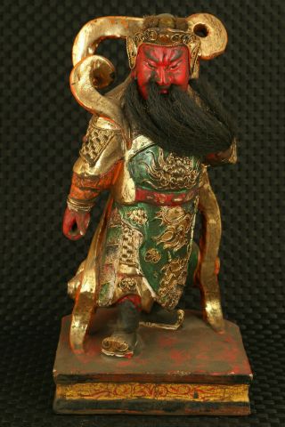 Unique Big Chinese Guan Gong Hero Statue Blessing Temple Table Home Decoration