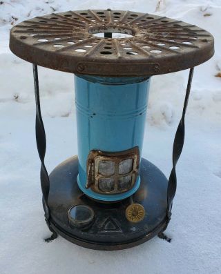 Rare Antique Vintage Perfection Kerosene Heater No.  61 Camp Size Color