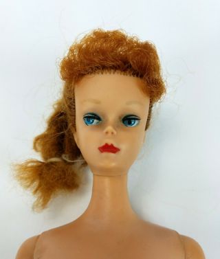 Vintage Titian Red Hair Barbie Doll 5 Or 6