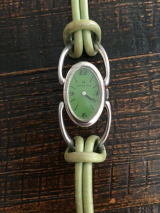 Vintage Hamilton Ladies 925 1960’s Wristwatch Nr Cool Swiss Made