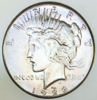 1928 P Peace Dollar Example Ultra Rare Key Date Wow Coin $$nr 12909