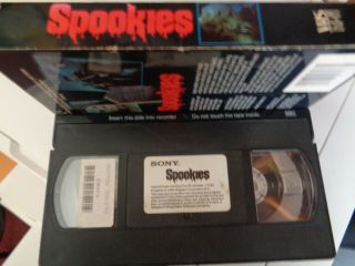 SPOOKIES VHS RARE 1985 HORROR MOVIE AND WILD PERFECT FOR THE VHS FREAKS 2
