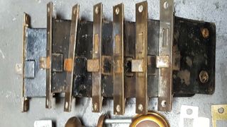Vintage Antique Door Knobs Brass,  Copper,  Metal,  Misc Door Hardware 38 Items 3