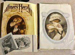 Group Of Antique Early 1900’s Millinery Paper Ephemera