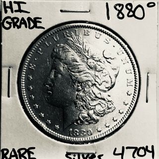 1880 O Morgan Silver Dollar Hi Grade U.  S.  Rare Coin 4704