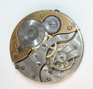Antique Pocket Watch Movement,  Swiss Made,  10 Jewels,  No 1260701