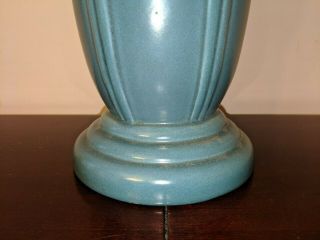 Rare Redwing Pottery Red WIng Art Deco Blue Vase 817 13 