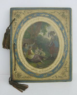 Antique Victorian C.  1800s Handmade Scrapbook Photo Album Empty Pages 15x19