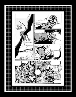 John Byrne X - Men 114 Rare Production Art Pg 1 Monotone