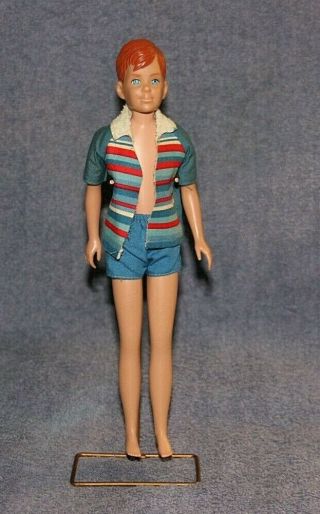 Vintage 9 " Mattel Ricky Doll In Orig Outfit Marked Japan