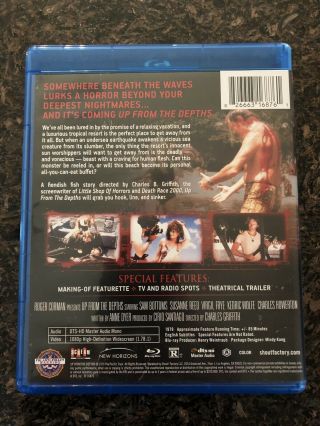 Up From The Depths Blu Ray Scream Factory Roger Corman Rare OOP limited Edition 2