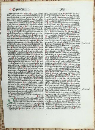 Rubricated Incunable Leaf Folio Thomas Aquinas (14) - 1490 2