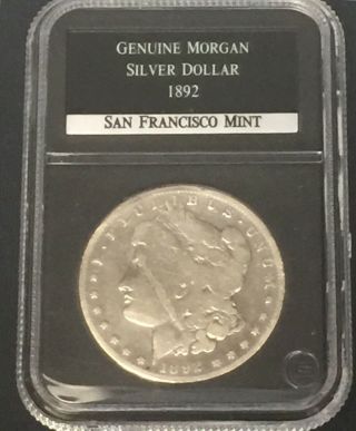 1892 S Morgan Silver Dollar $1 Rare Key Date,  Low Mintage Combine.
