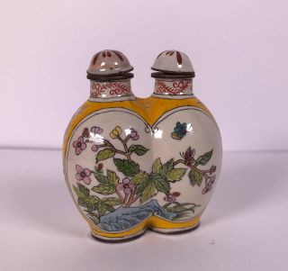 Rare Antique Chinese Enamal Double Snuff Bottle
