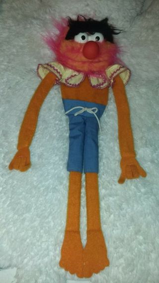 Rare Vintage 1978 Fisher Price Toy Jim Henson Muppet Animal 854 Puppet Doll