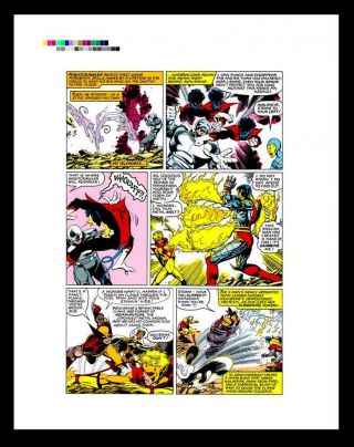 John Byrne X - Men 142 Rare Production Art Pg 4