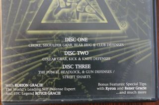 STREET SELF DEFENSE 3 DVD SET WITH RORION & ROYCE GRACIE - RARE 2