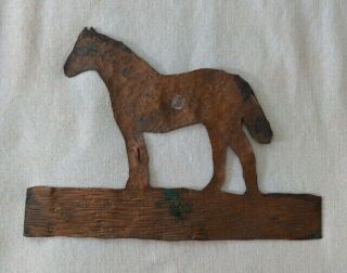 Antique Copper Horse Hand Hammered Primitive Folk Art Mission Arts & Crafts