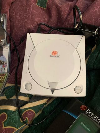 Sega Dreamcast White Console Complete Hdmi Gekko Region 15 Rare Games