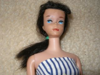 Vintage 1960 Brunette Ponytail Barbie Doll