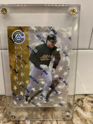 Mark Mcgwire 1997 Pinnacle Certified Stars Mirror Gold 139 Very Rare A 